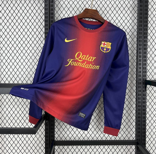 official Retro 12/13 Barcelona Home Long Sleeve Jersey