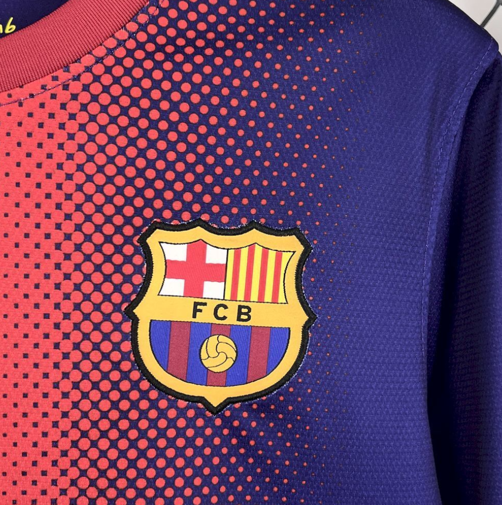 official Retro 12/13 Barcelona Home Long Sleeve Jersey