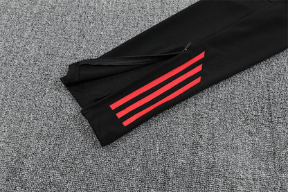 pants sleeve view Bayern Munich 25/26 Quarter-Zip Tracksuit Dark Olive Green