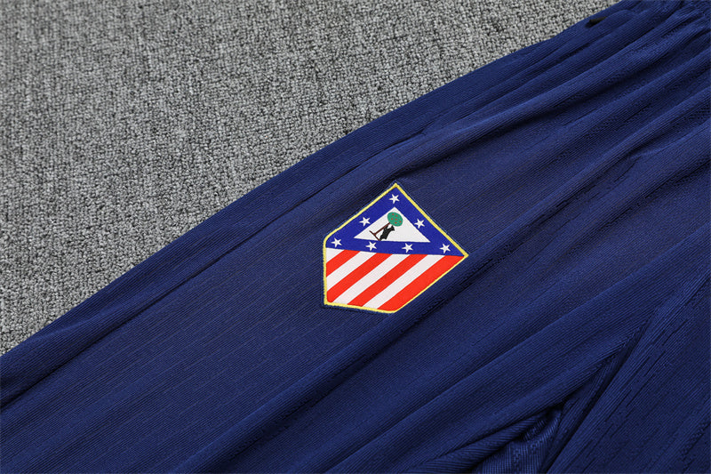 pants team logo view on the Atletico Madrid 25/26 Quarter-Zip Tracksuit Purple/Pink/Navy colorway