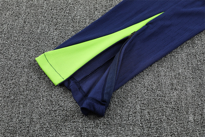 pants view of the Nike Brazil 2025/26 Multi-Color/Navy Quarter-Zip Soccer Tracksuit