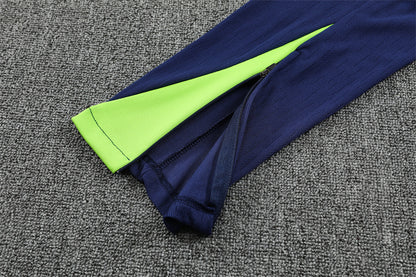 pants view of the Nike Brazil 2025/26 Multi-Color/Navy Quarter-Zip Soccer Tracksuit