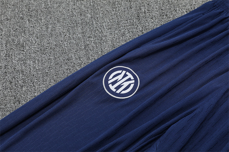 pants view showing team logo of the Inter Milan 25/26 Quarter-Zip Tracksuit