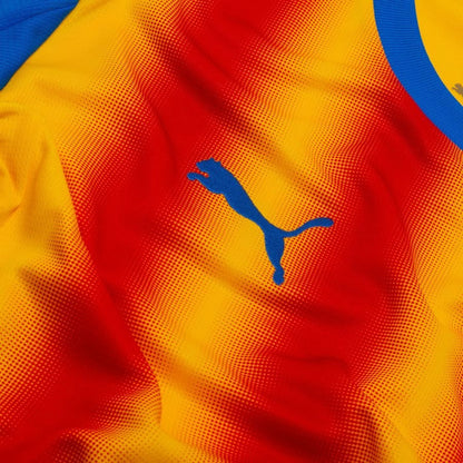 close up look puma logo on the Valencia CF 2025/26 Third Jersey