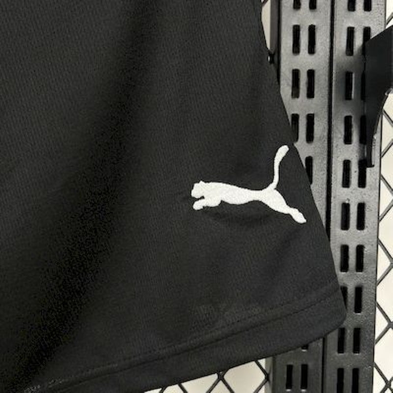 puma logo view on the AC Milan 25/26 Home Black Shorts