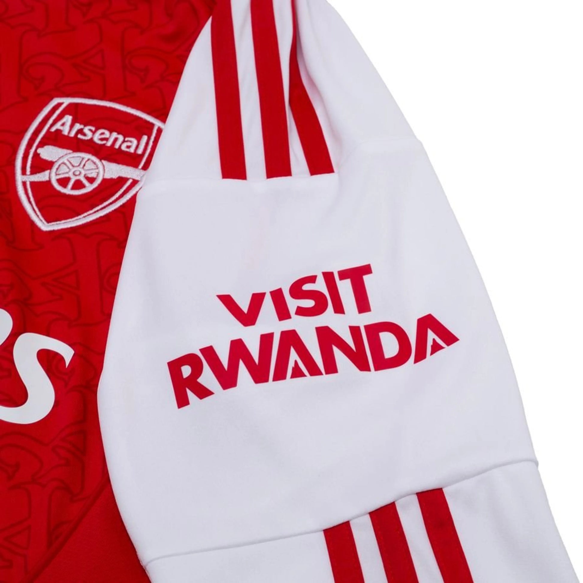 shoulder view Adidas Arsenal 2025/26 Home Long Sleeve Jersey