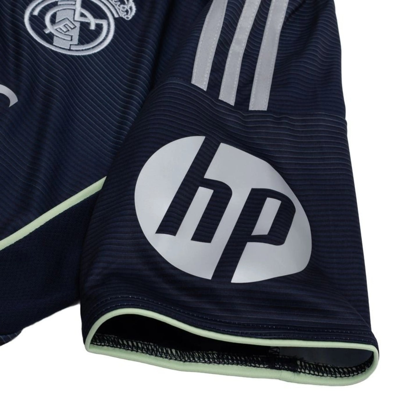 shoulder view of the Adidas Real Madrid 2025/26 Away Jersey