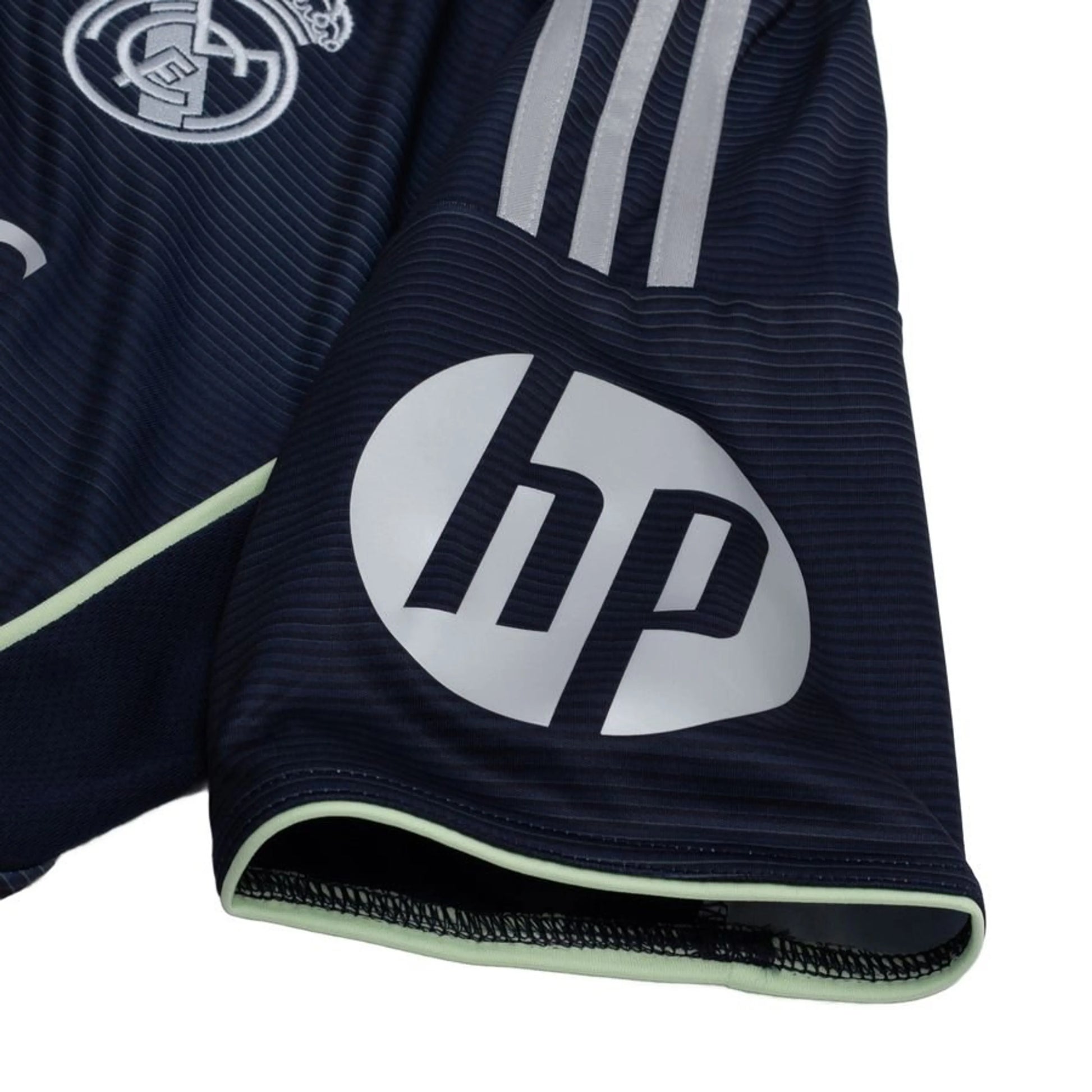 shoulder view of the Adidas Real Madrid 2025/26 Away Jersey