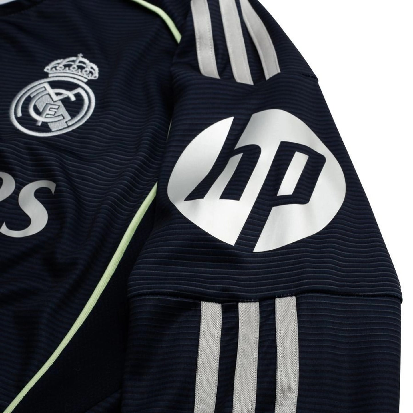 shoulder view of the Adidas Real Madrid 2025/26 Away Long Sleeve Jersey