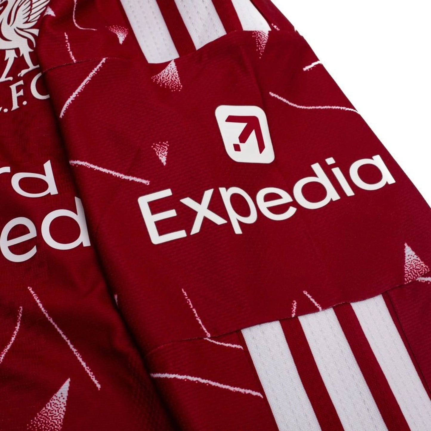 shoulder view of the adidas Liverpool FC Long Sleeve Home Shirt 2026/27