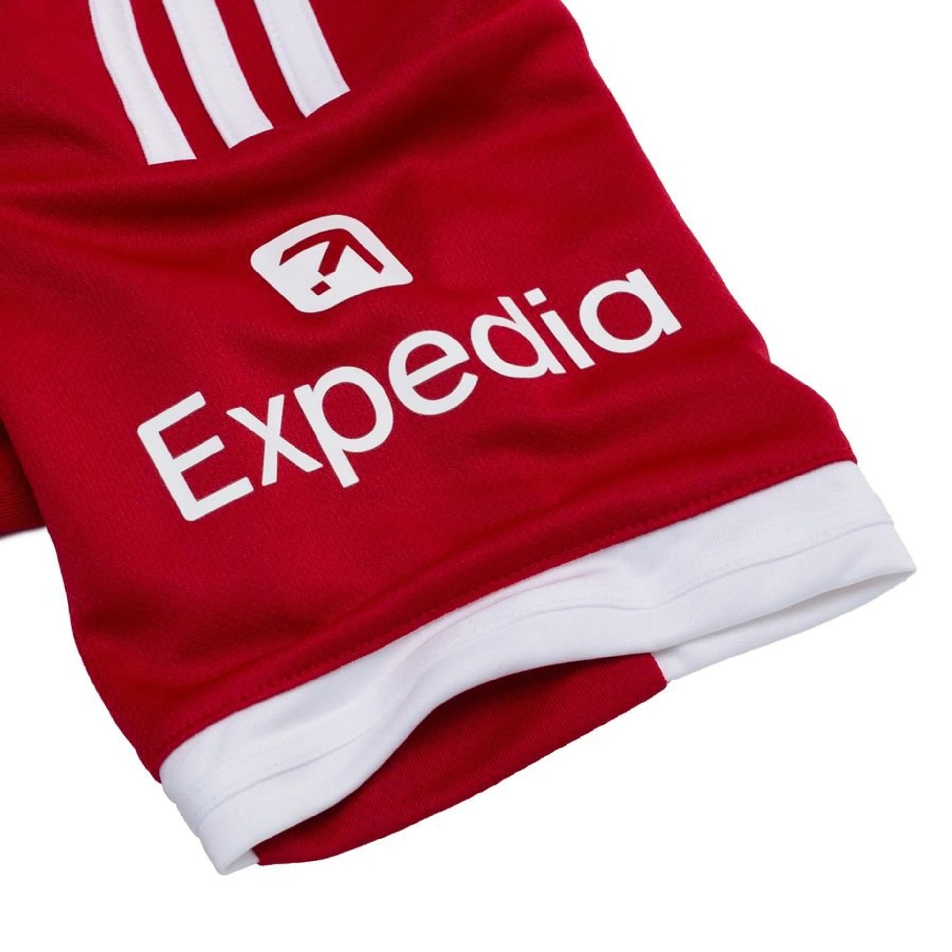 shoulder view of the adidas Liverpool Home Shirt 2025/26 Women - Red/White