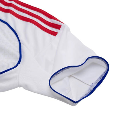 shoulder view of the adidas Olympique Lyonnais 2025/26 Home White Shirt