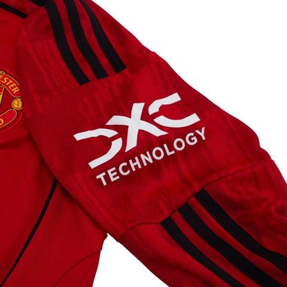 shoulder view of the adidas Manchester United 2025/26 Home Shirt Long Sleeves