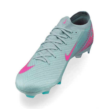 side view of the  Air Zoom Mercurial Vapor 16 Elite FG "Prism" Pack in a Blue/Pink colorway
