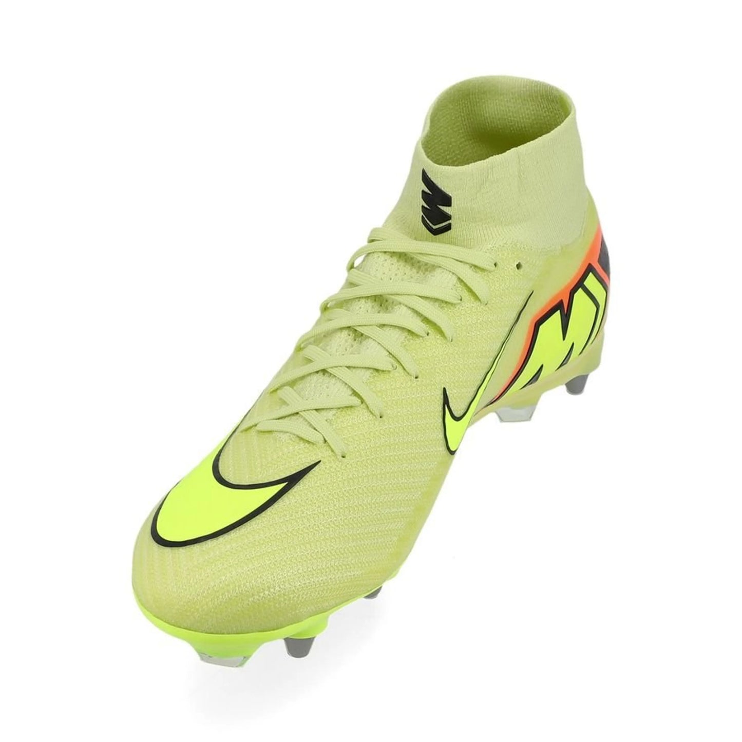 side view of the Nike Air Zoom Mercurial Superfly 10 Elite SG-PRO from the Max Voltage Pack