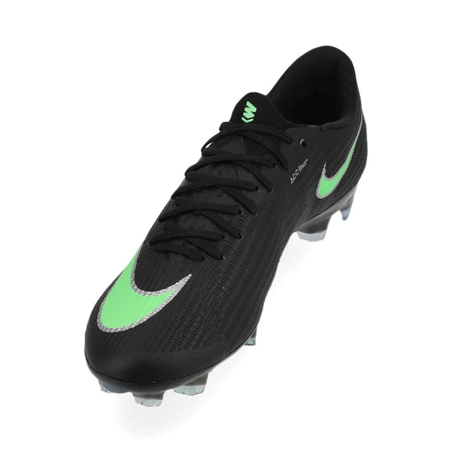 side view of the Nike Air Zoom Mercurial Superfly 11 Elite FG from the Shadow Pack in Black/Green