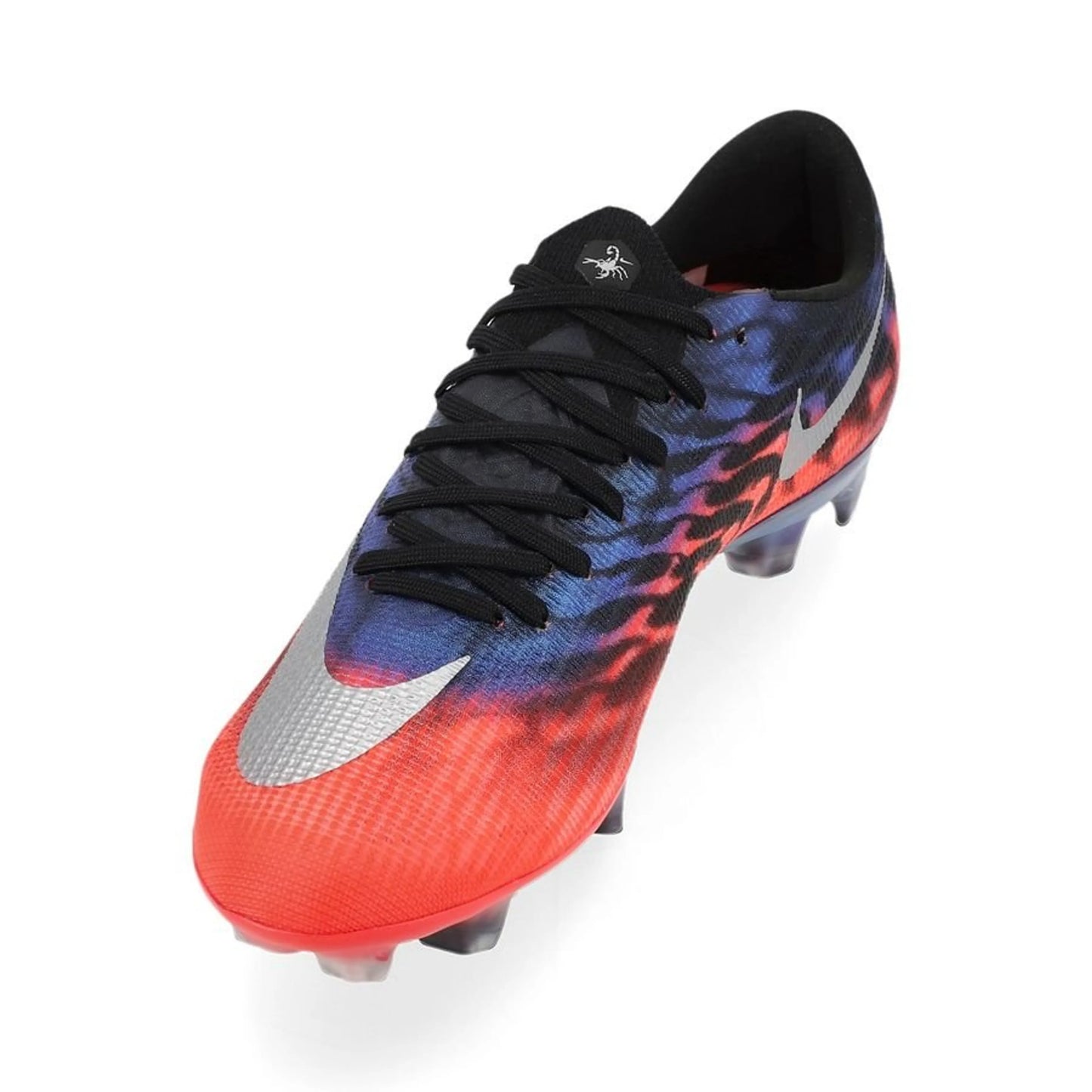 side view of the Nike Air Zoom Mercurial Superfly 11 Elite FG in Blue/Pink/Orange from the Scorpion Pack