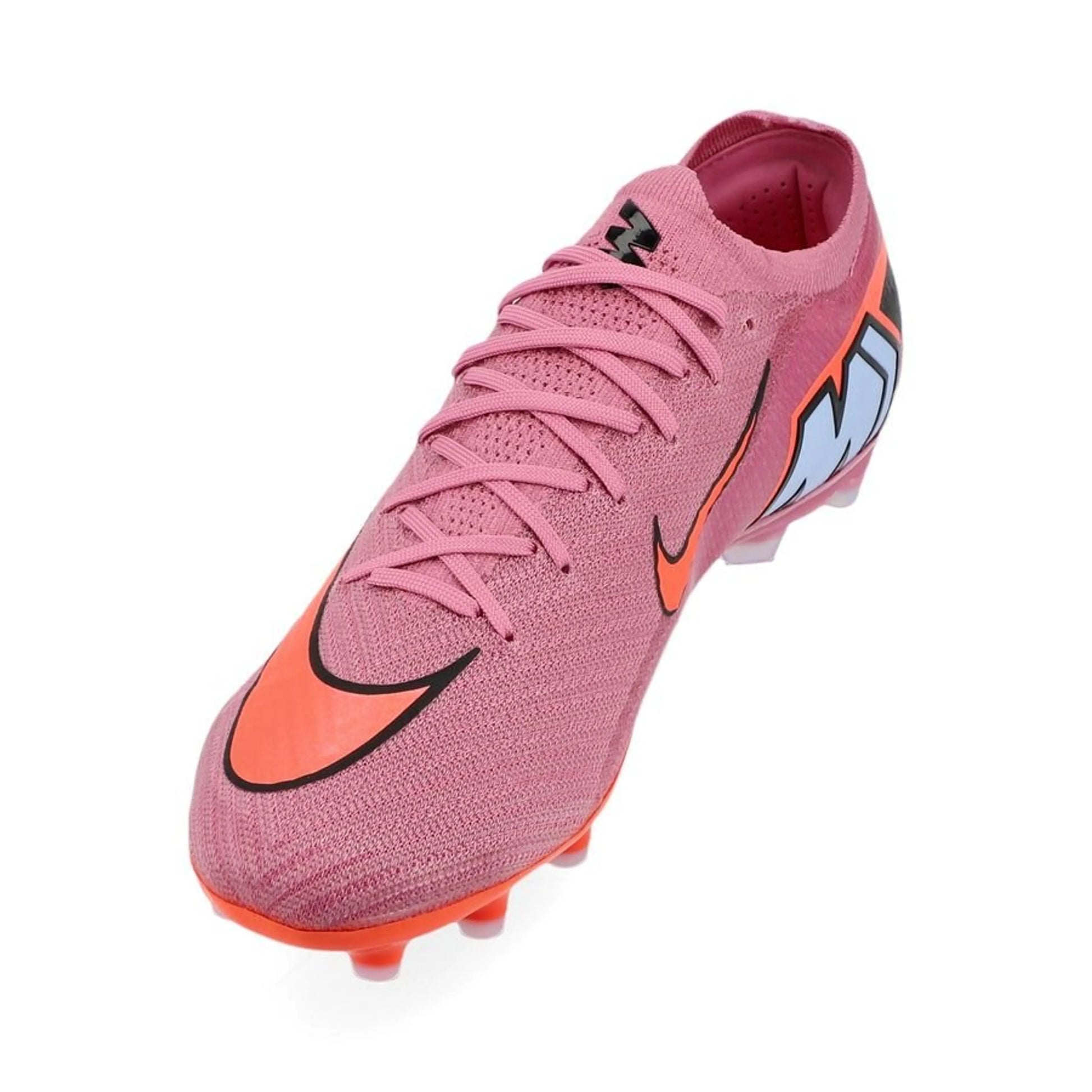 side view of the Nike Air Zoom Mercurial Vapor 16 Elite AG-PRO in Pink (Scary Good Pack)
