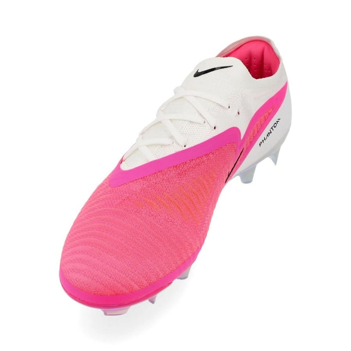 side view Nike Phantom 6 Elite Low Cut FG in Pink / White / Black (Breakout Pack)