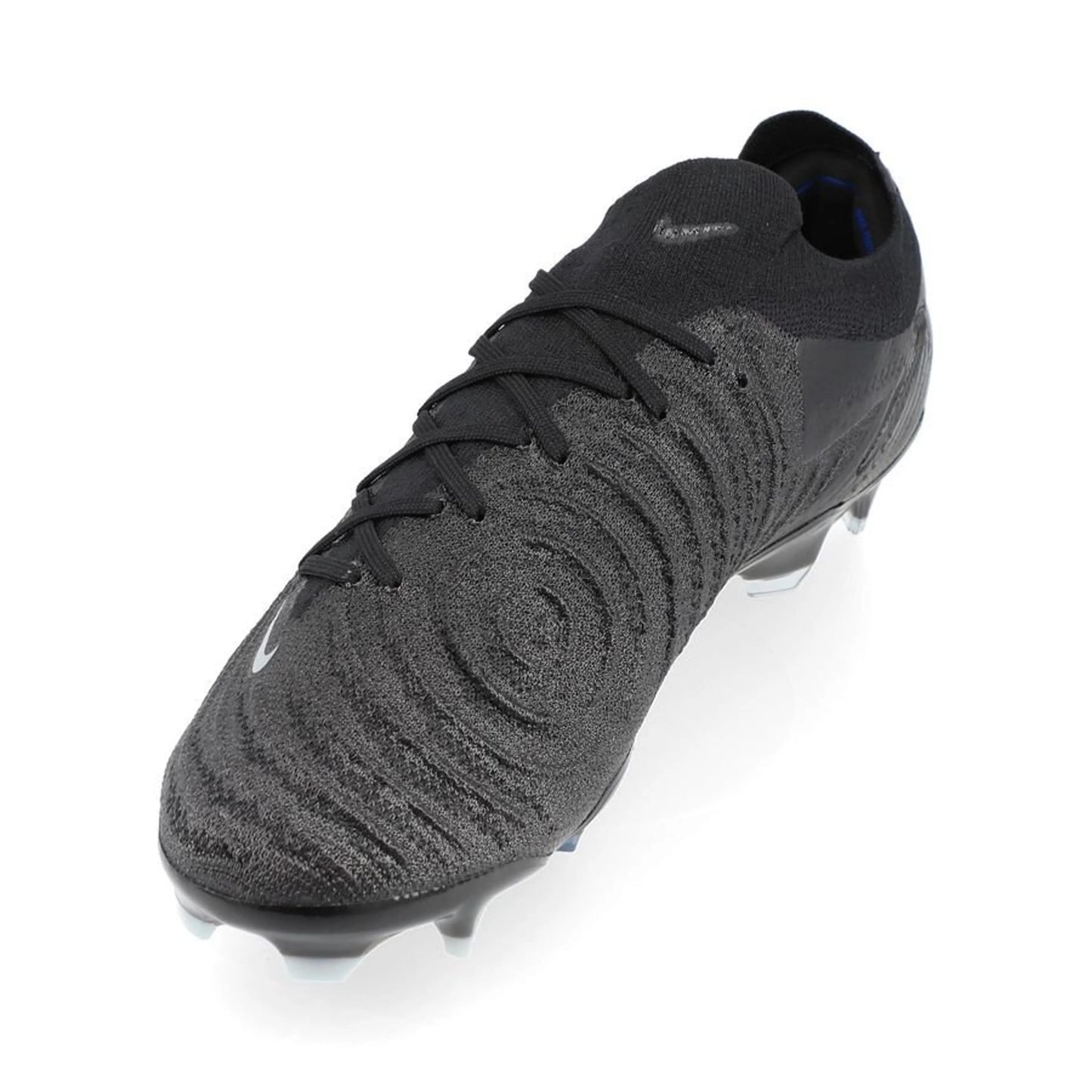 side view of the Nike Phantom GX 2 Elite FG "Shadow" Pack in an all-black colorway