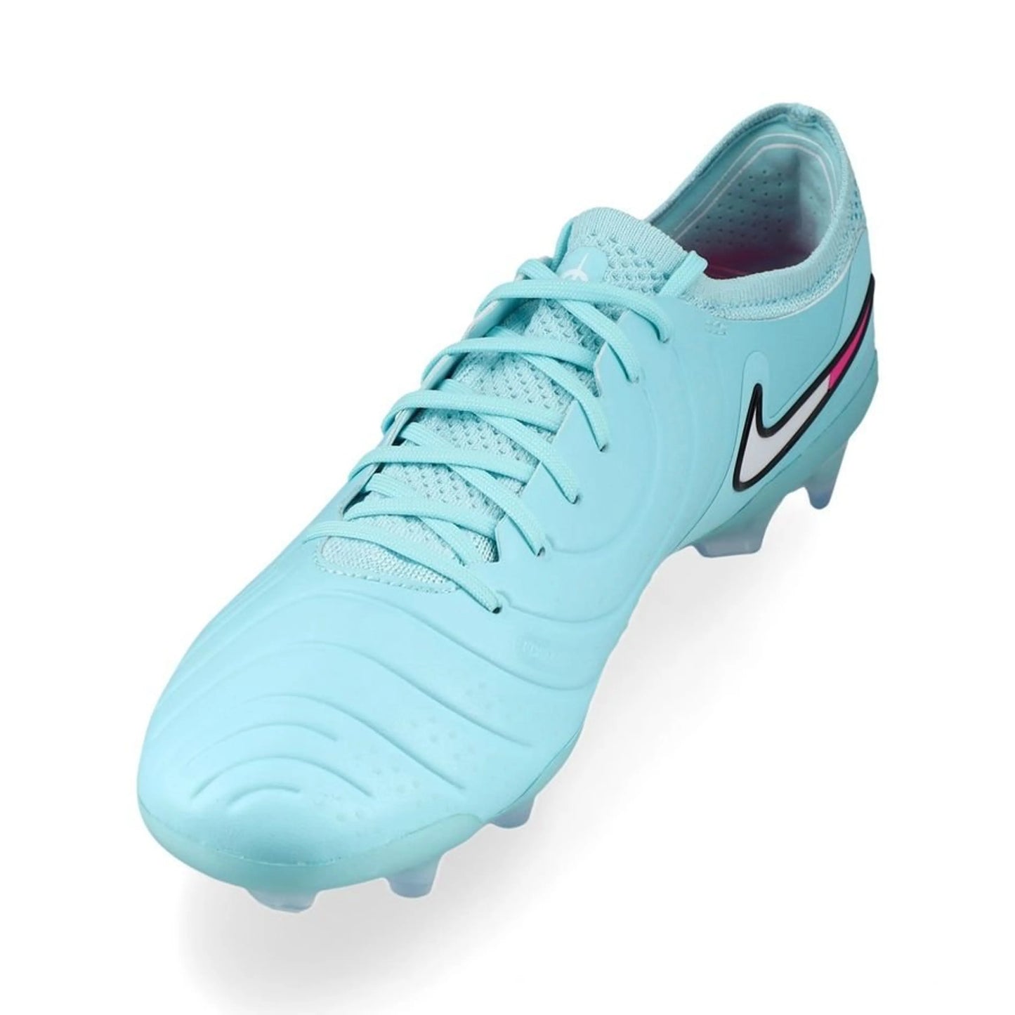 side view of the Nike Tiempo Legend 10 Elite FG "Prism" Pack in a Blue colorway