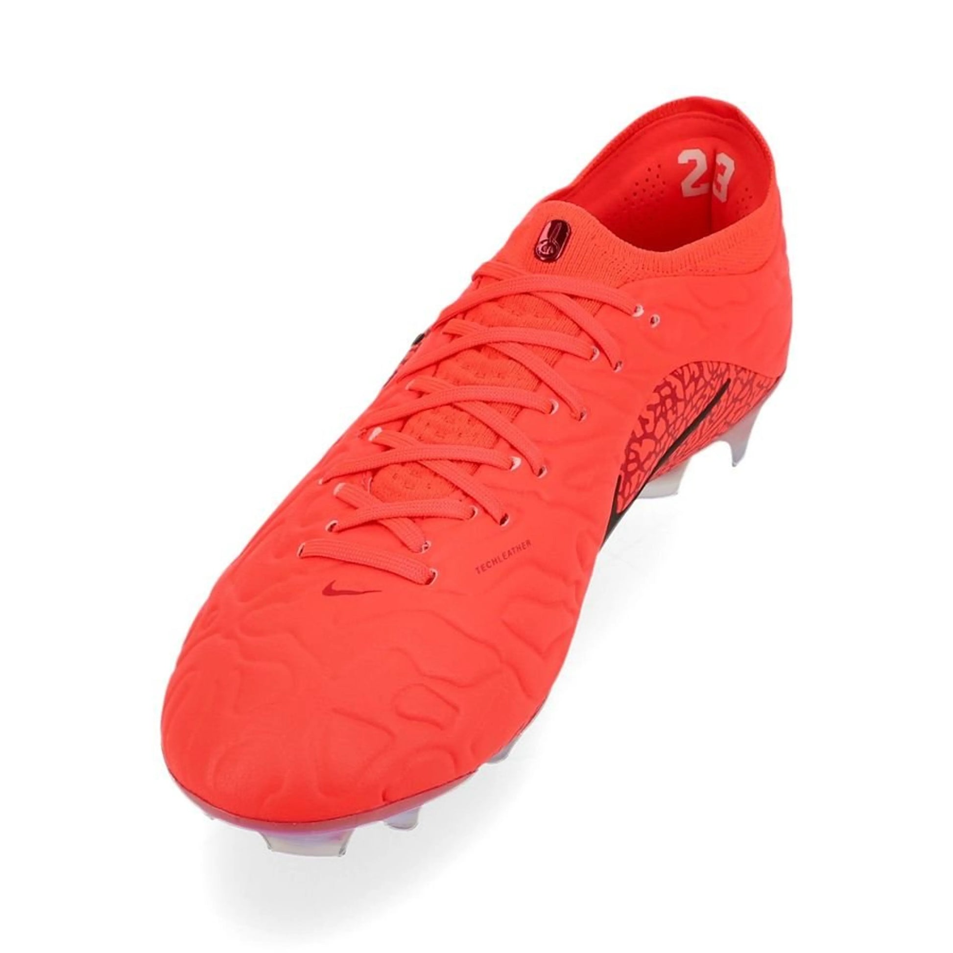 side view of the Nike Tiempo Maestro Elite FG "Infra-red X Jordan"
