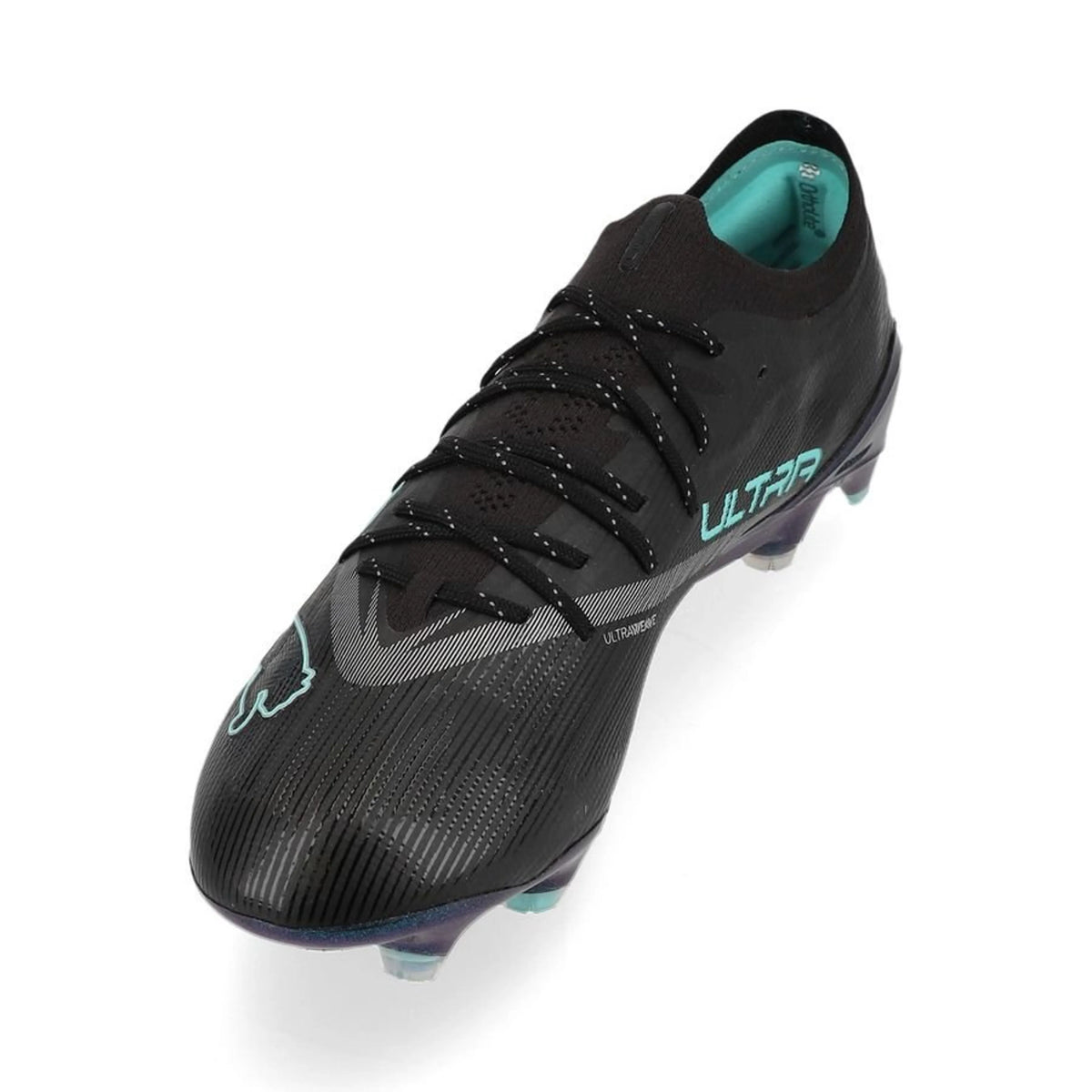 side view of the PUMA Ultra Nitro 7 Ultimate FG in Black from the Eclipse Pack