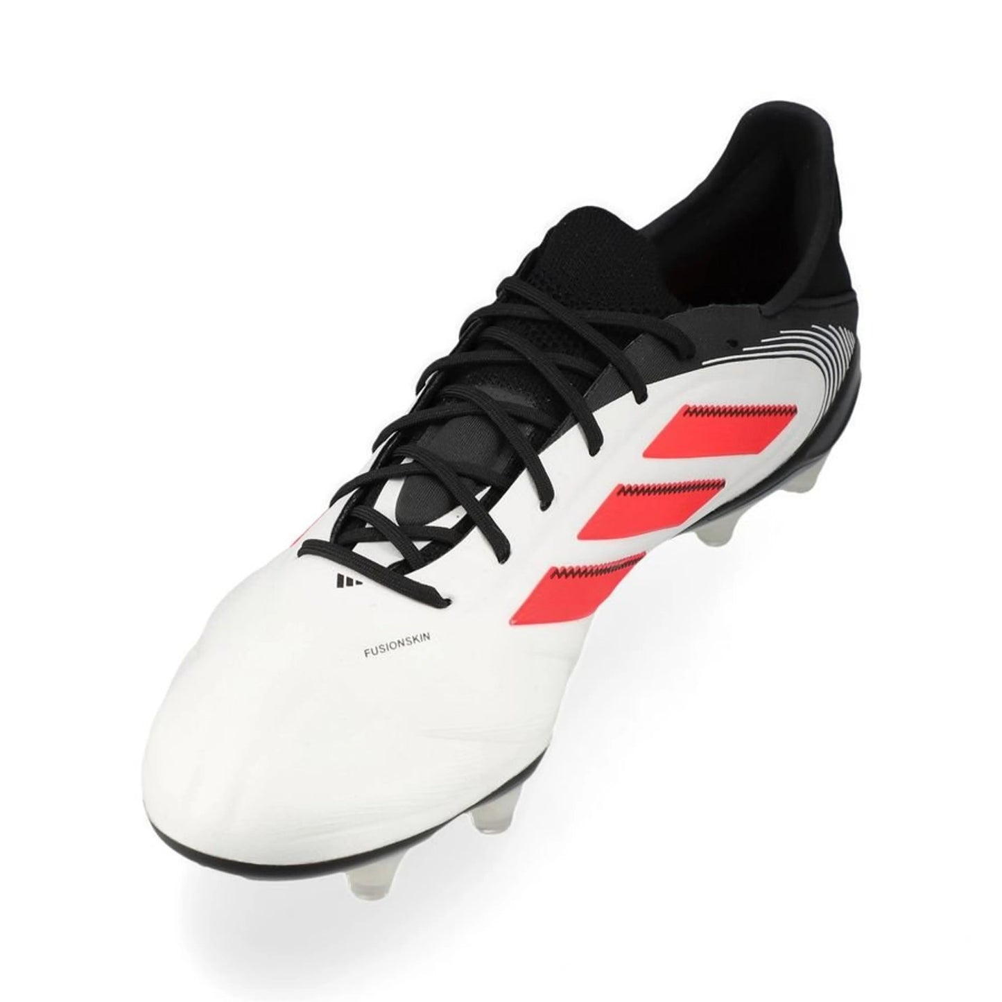 side view of the adidas Copa Pure Elite III FG "Pure Victory" Pack White/Red/Black colorway
