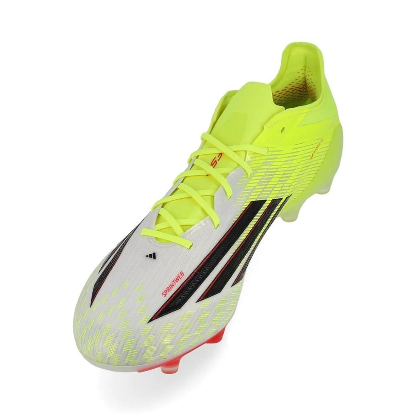 side view of the adidas F50 Elite AG in Yellow / Black / Red (Born For Goals Pack)