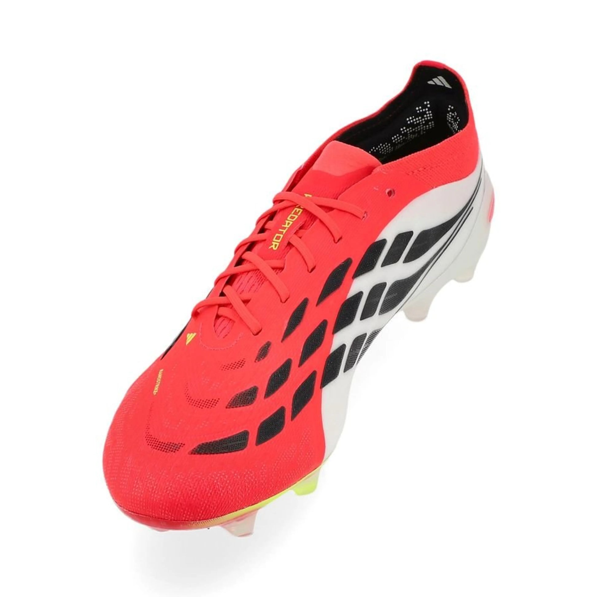 side view of the adidas Predator Elite AG in Red / Black / White (Born For Goals Pack)