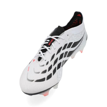 side view of the adidas Predator Elite FG in White/Red/Black from the Chaos vs Control Pack