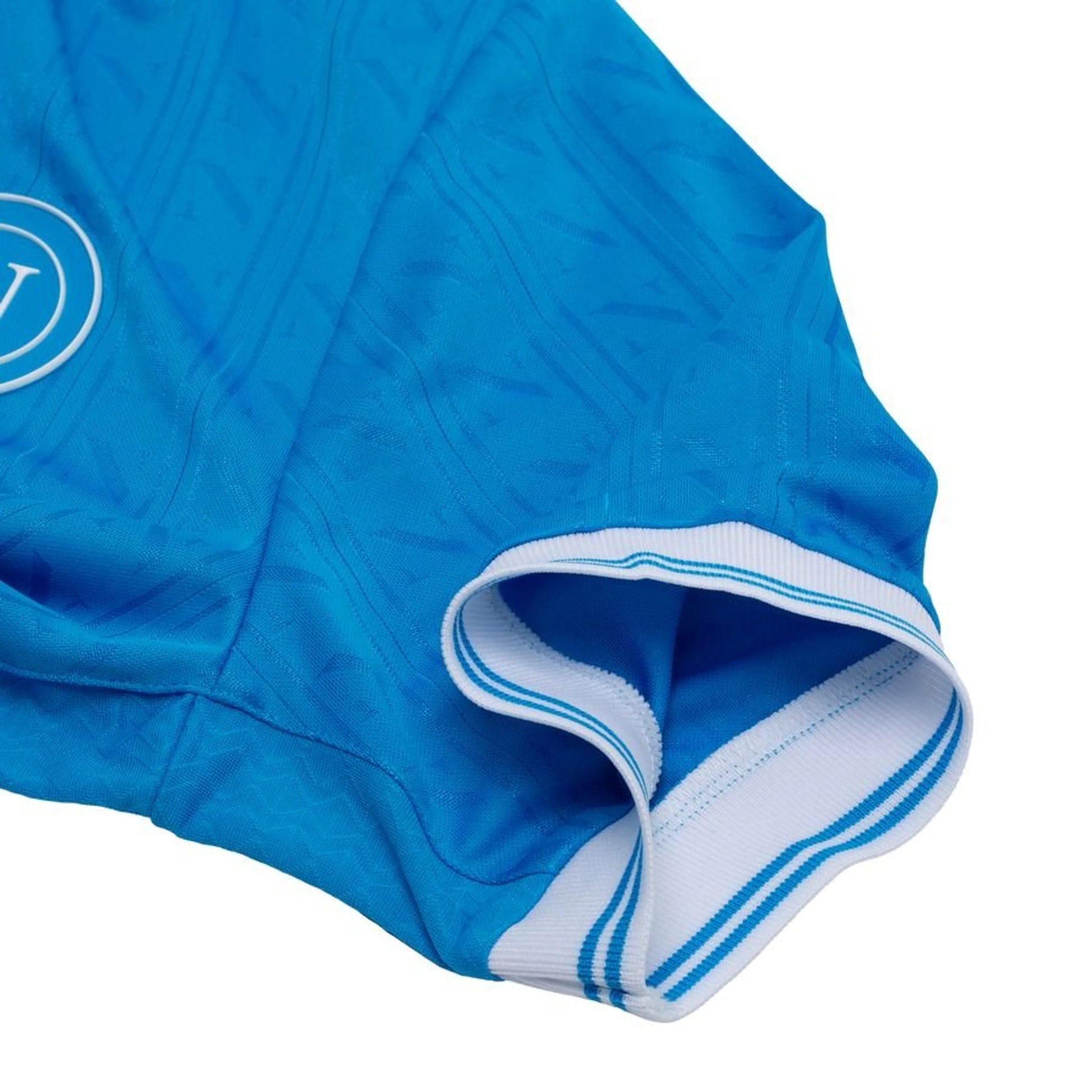 sleeve view of the EA7 SSC Napoli 2025/26 Home Blue Jersey