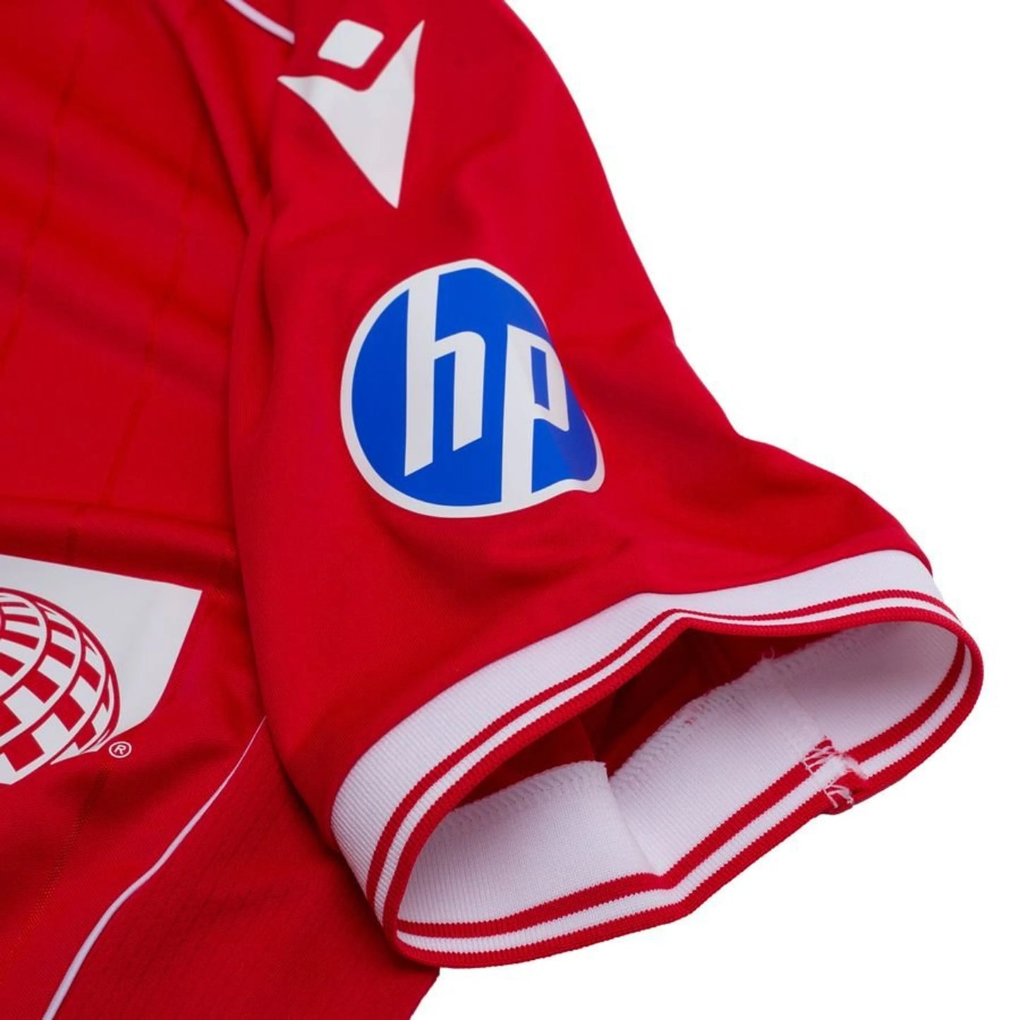 sleeve view of the Macron Wrexham AFC Home Shirt 2025/26