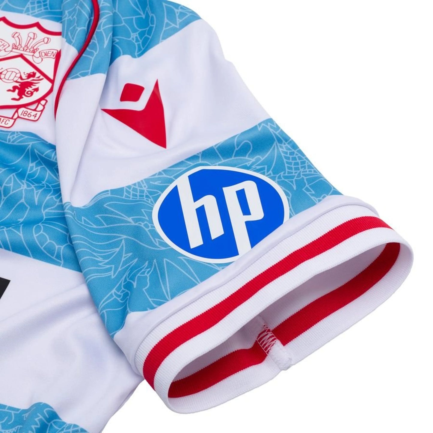 sleeve view of the Macron Wrexham AFC Third Shirt 2025/26