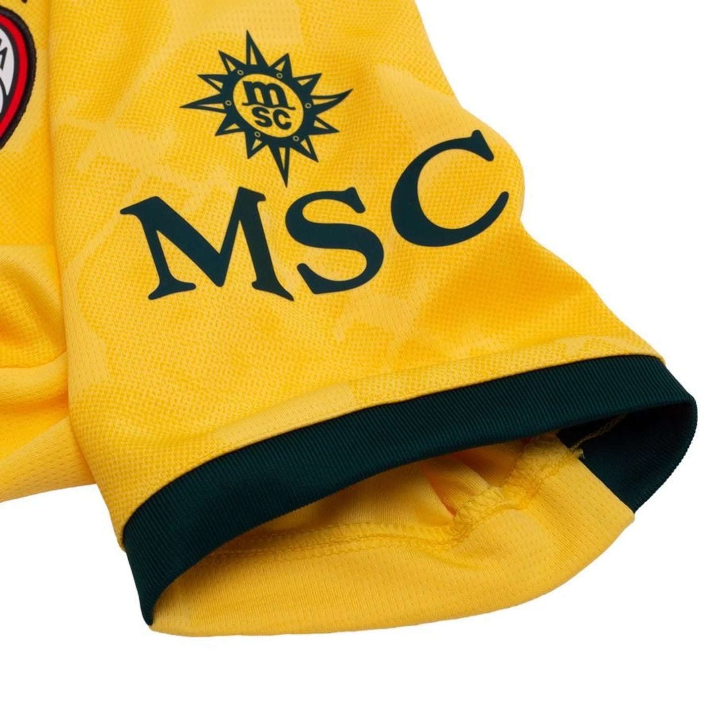 sleeve view of the PUMA logo view on the AC Milan 2025/26 Third Yellow Jersey