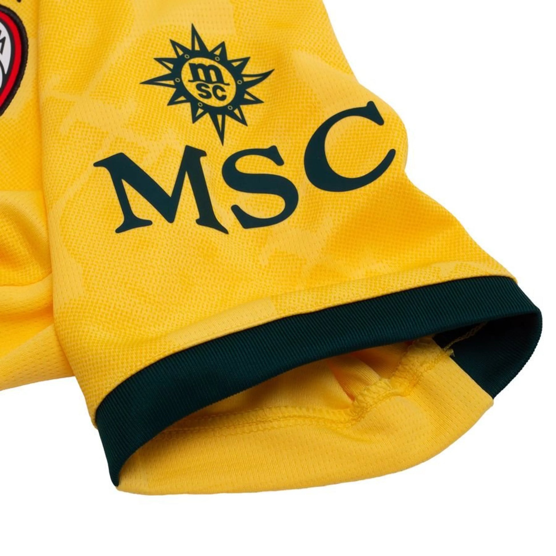 sleeve view of the PUMA logo view on the AC Milan 2025/26 Third Yellow Jersey