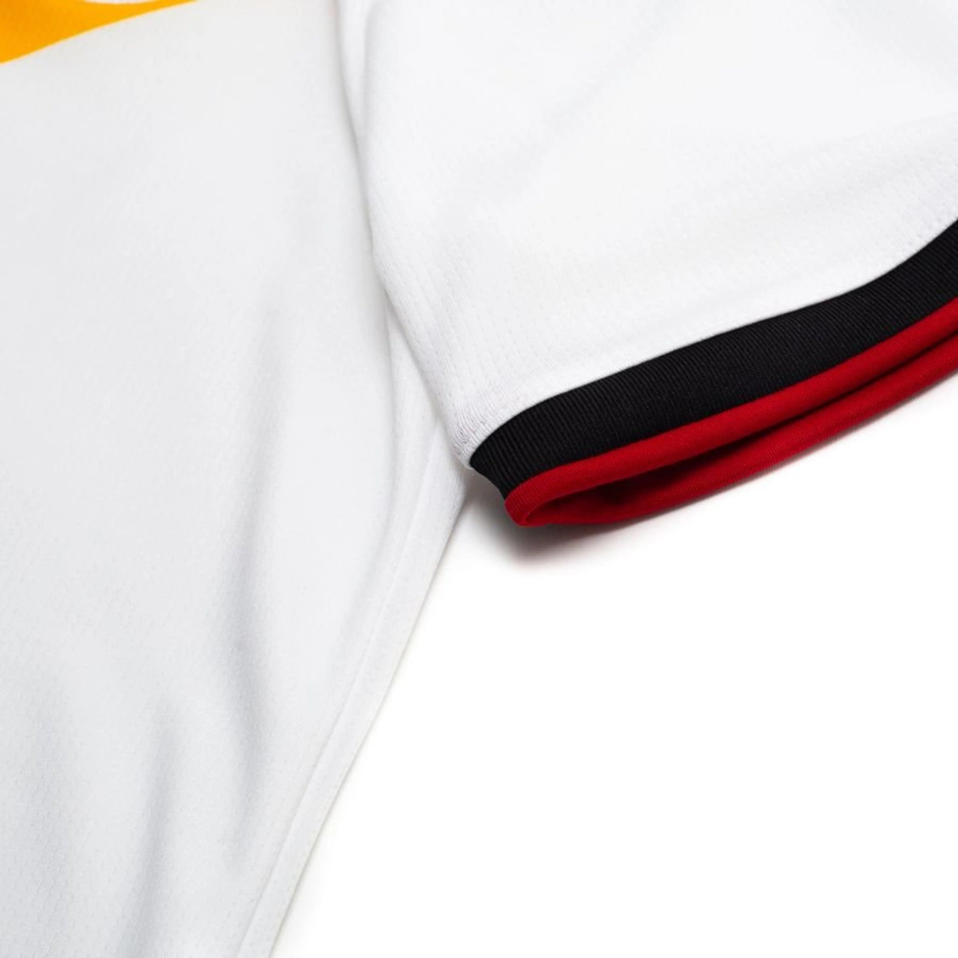 sleeve view of the adidas Germany Women's Home Shirt World Cup 2026 - White/Black/Red/Yellow