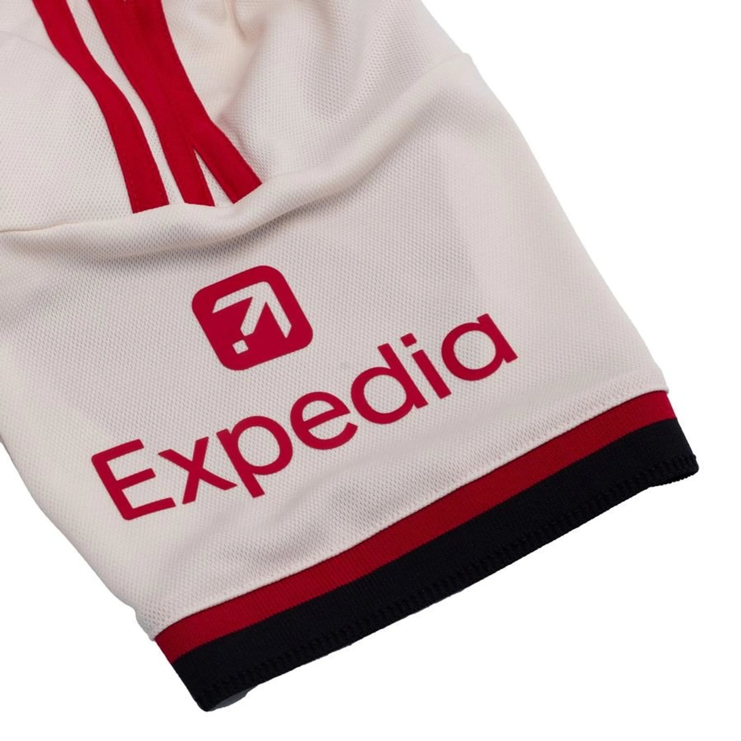 sleeve view of the adidas Liverpool FC 2025/26 Away White Jersey