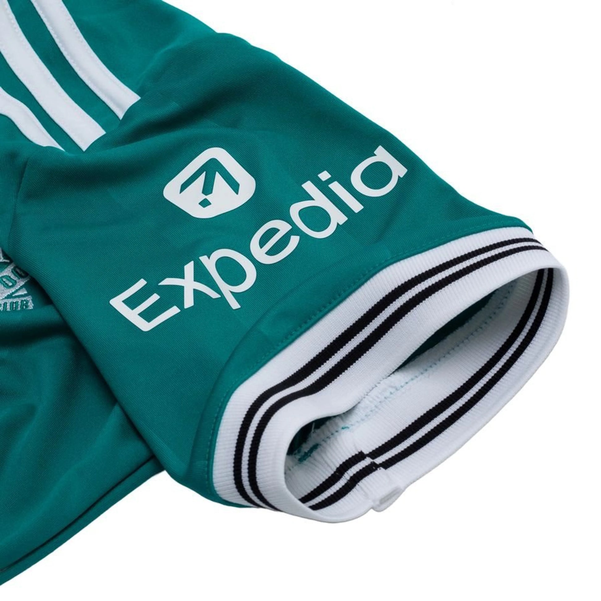 sleeve view of the adidas Liverpool FC 3rd Shirt 2025/26 Women - Green
