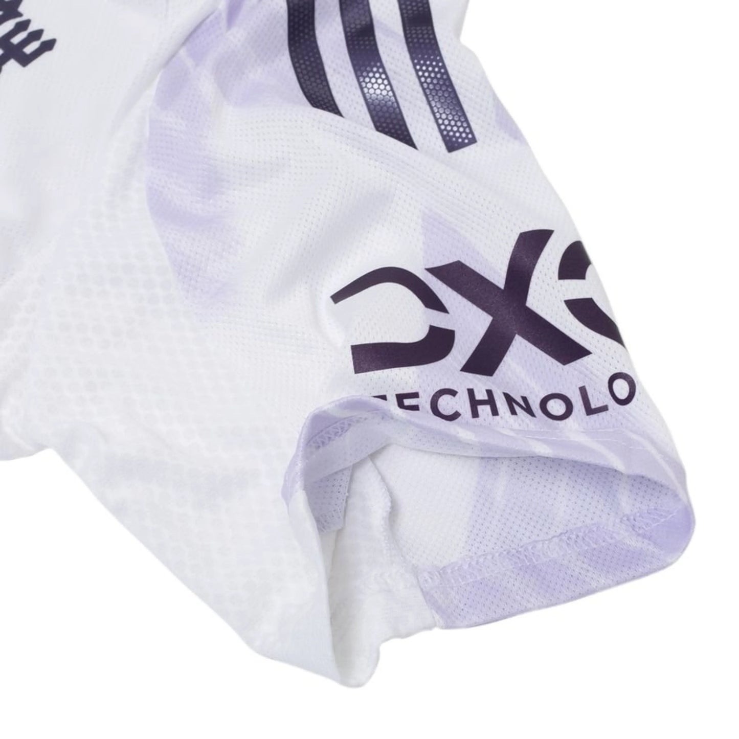 sleeve view of the adidas Manchester United 2025/26 Away White Jersey