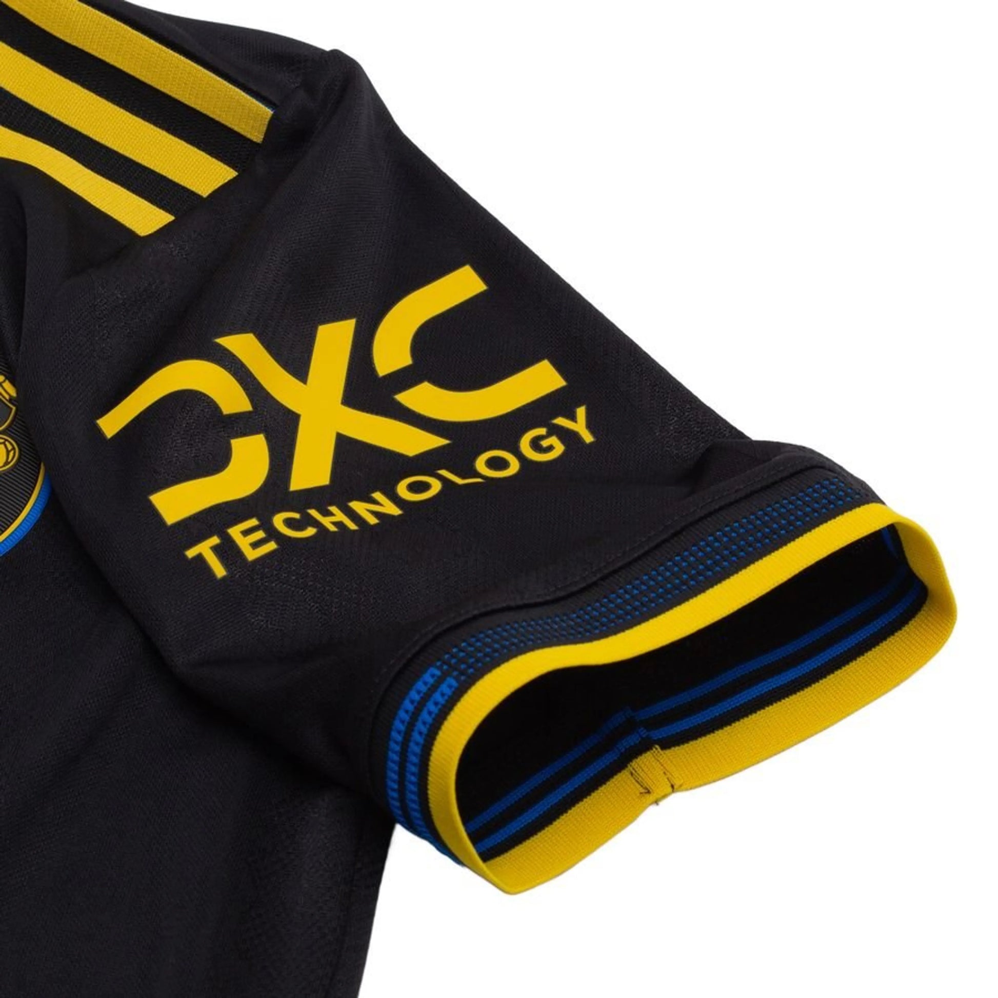sleeve view of the adidas Manchester United 2025/26 Third Black Jersey