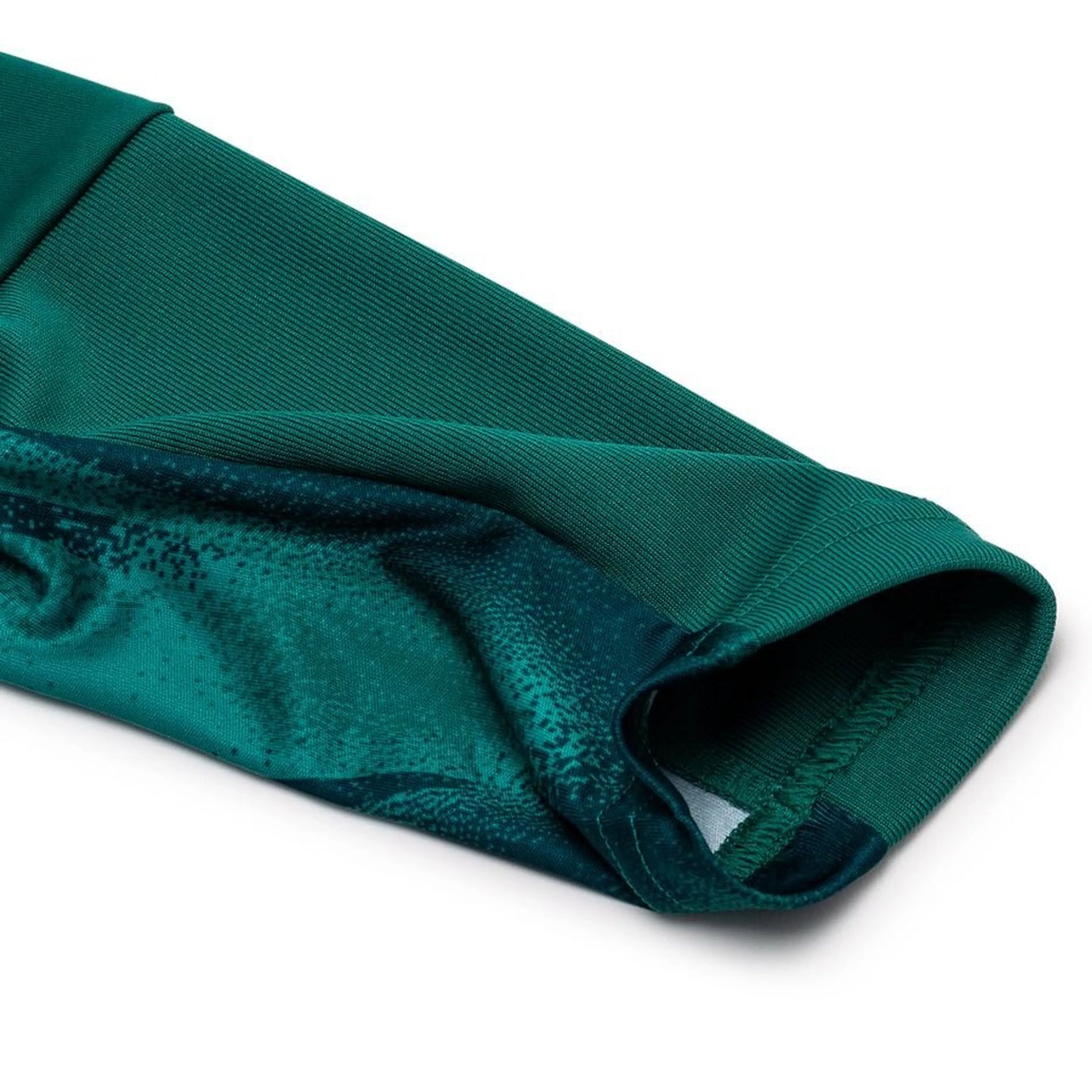 sleeve view of the adidas Germany 2026 World Cup Goalkeeper Long Sleeve Jersey in Green