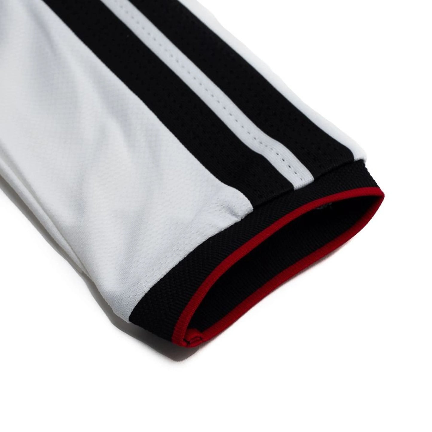 sleeve view of the adidas Germany 2026 World Cup Home Authentic Long Sleeve Jersey in White Black Red Yellow