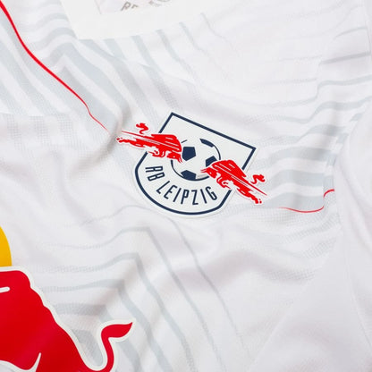 team logo on the Puma RB Leipzig 2025/26 Home White Shirt
