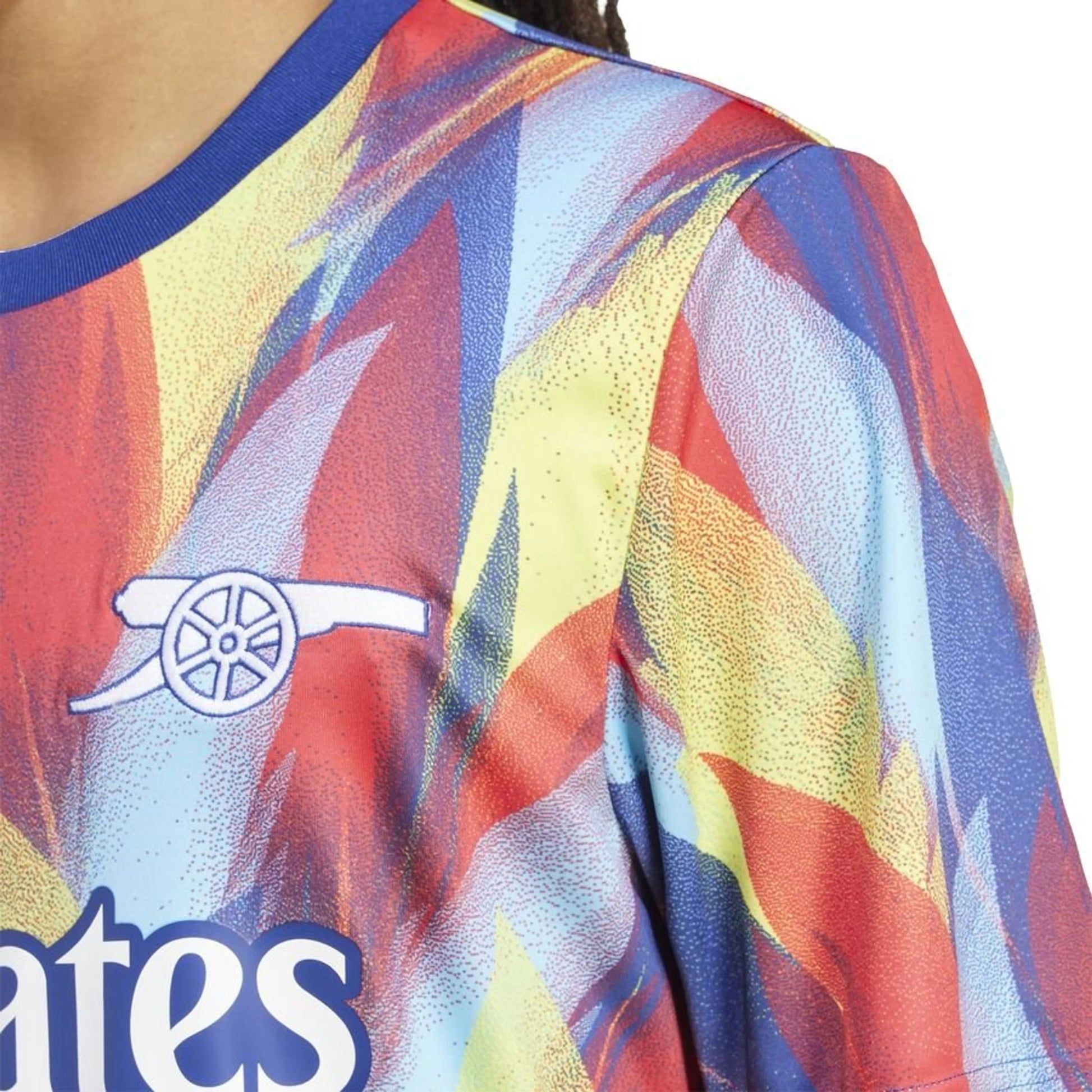 team logo on the Adidas Arsenal 2025/26 Away Long Sleeve Jersey