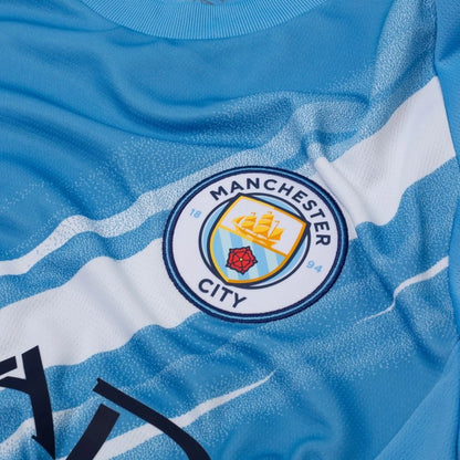 team logo on the PUMA Manchester City 2025/26 Home Shirt Long Sleeves