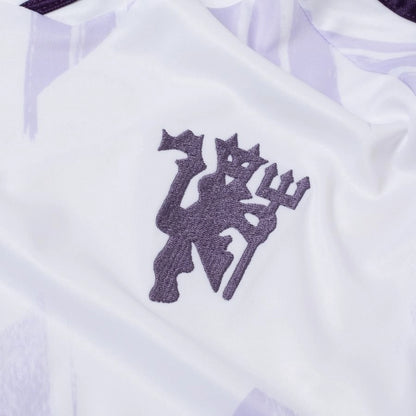 team logo on the adidas Manchester United 2025/26 Away Shirt Long Sleeves