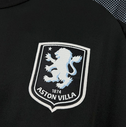 team logo view on the Aston Villa 2025/26 Away Black Jersey