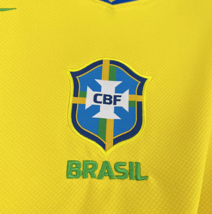 team logo view of the Brazil 25/26 Home Yellow Football Jersey designed by Nike