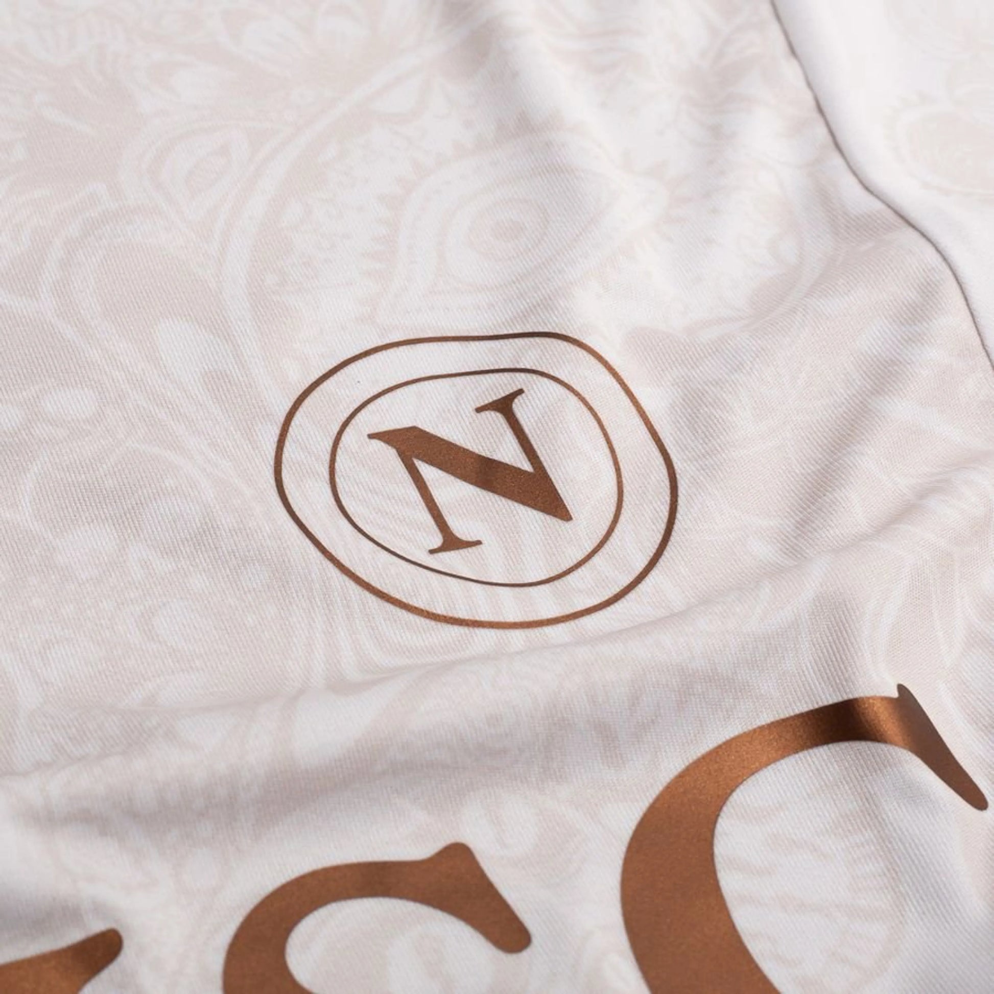 team logo view on the EA7 SSC Napoli 2025/26 Away White Shirt